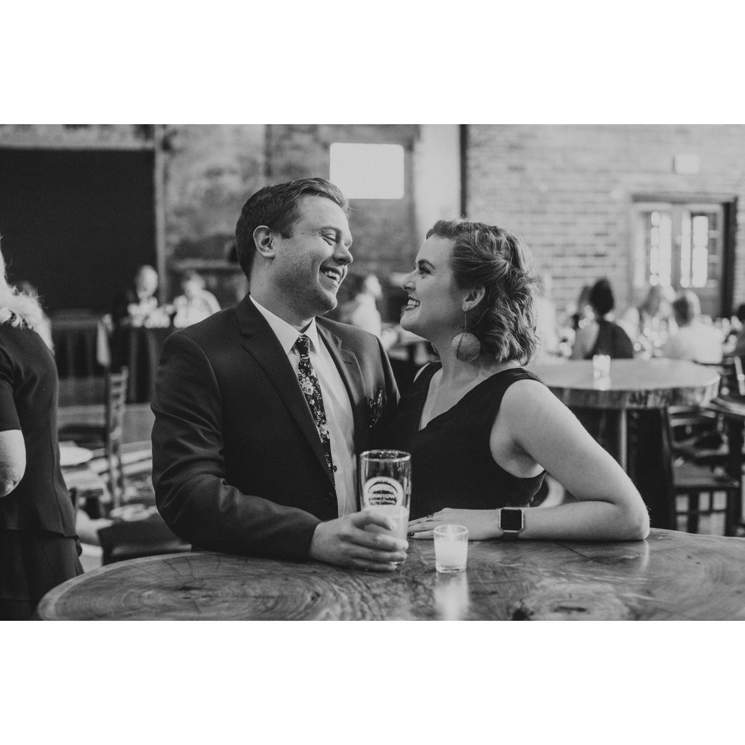 The day we solidified that we are a top notch comedy duo as we emceed our friends' wedding!