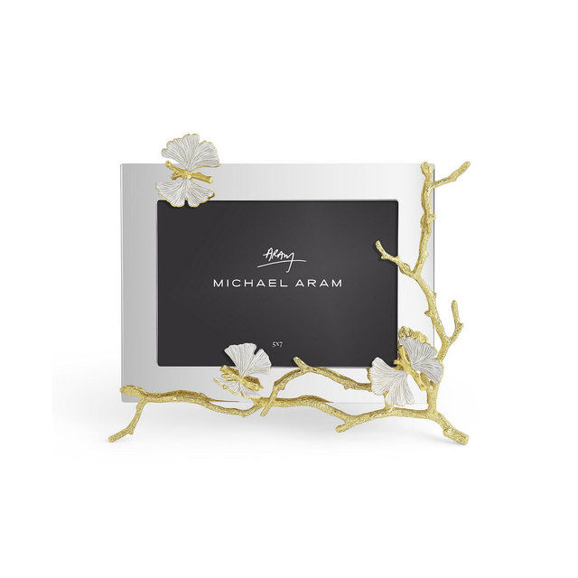 Michael Aram Butterfly Ginkgo Gold Reflective Frame, 5" x 7"