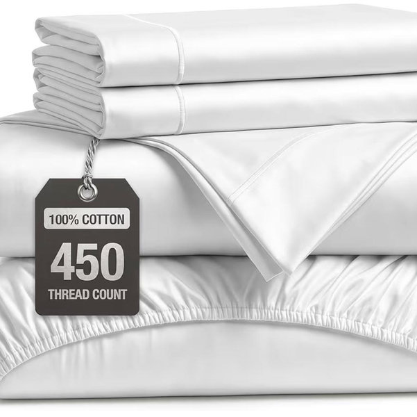 LANE LINEN 100% Cotton Sheets Full Size - 450 Thread Count Sateen Weave - Hotel Quality Softness, Great for Everyday Comfort - Securely Fits Matresses Upto 15'' Deep - Oeko TEX Certified - White