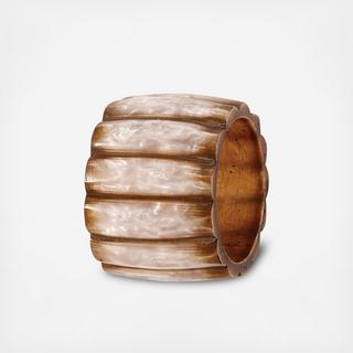 Pearlized Fence Napkin Ring, Set of 4
