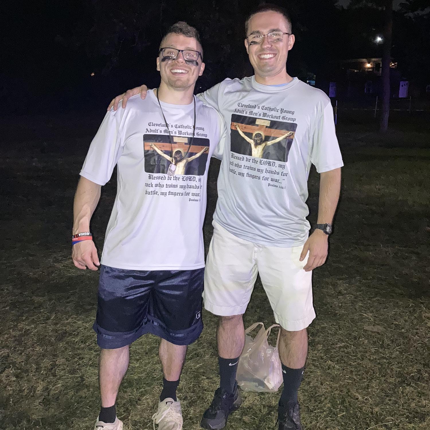 Paul and his friend Chris at the Pokrova pull-up contest! (Photo credit to Olivia!)