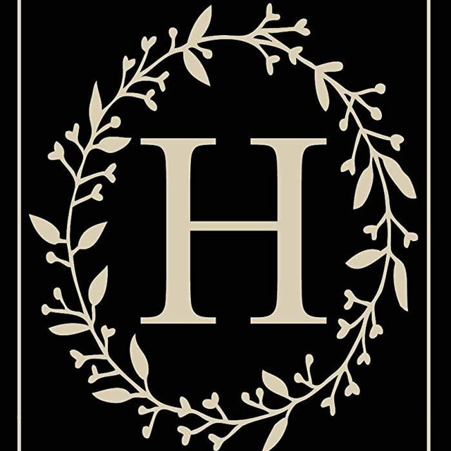 Briarwood Lane Classic Monogram Letter H Garden Flag Everyday 12.5" x 18"
