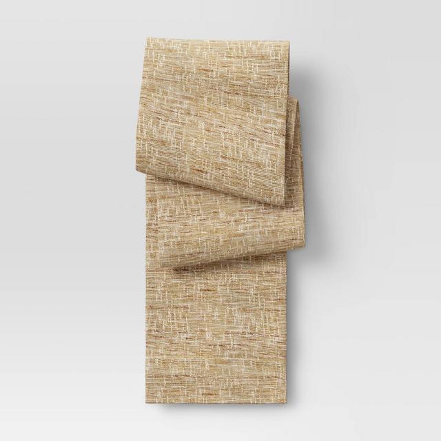 108" x 14" Ramie Table Runner Natural - Threshold™