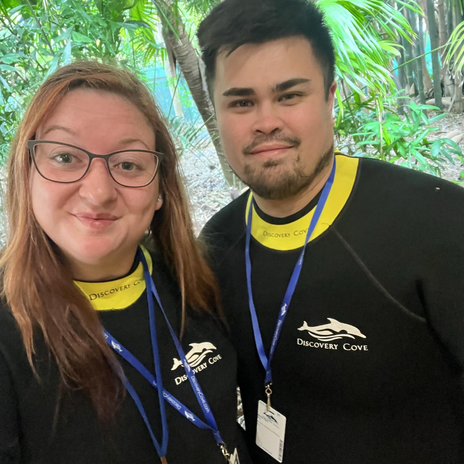 Discovery Cove on Morgan's 27th birthday