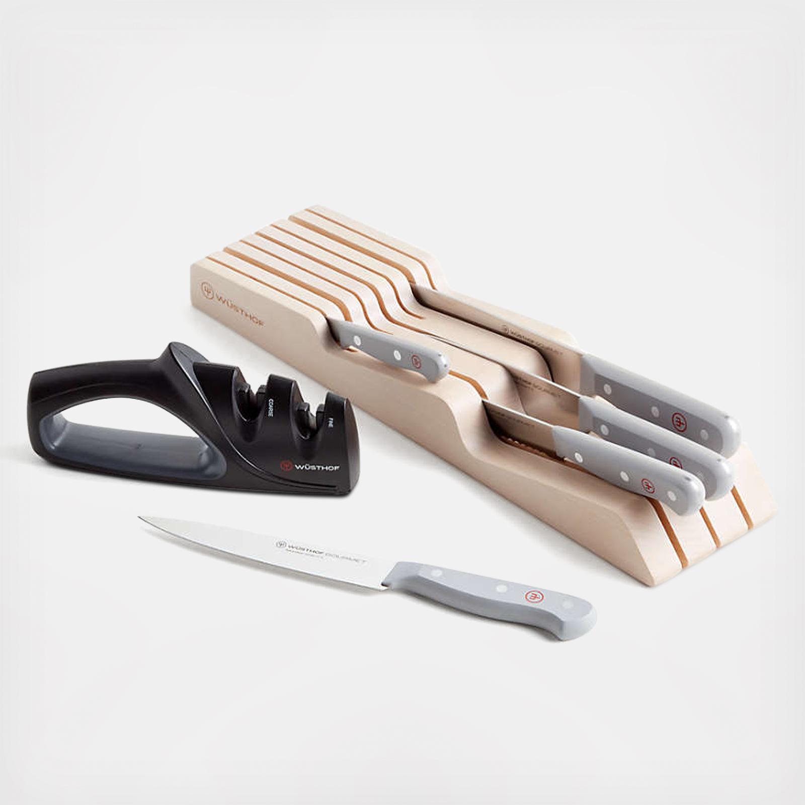 Block complete with 7 Classic Series Tasty Sumac Knives by Wusthof