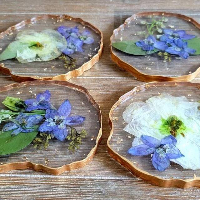 CUSTOM Geode Coasters, Resin Preserved...