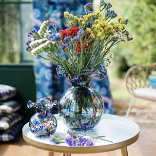 Hibiscus Glass Carnevale Vase