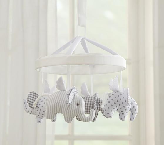 Flying Elephant Crib Mobile