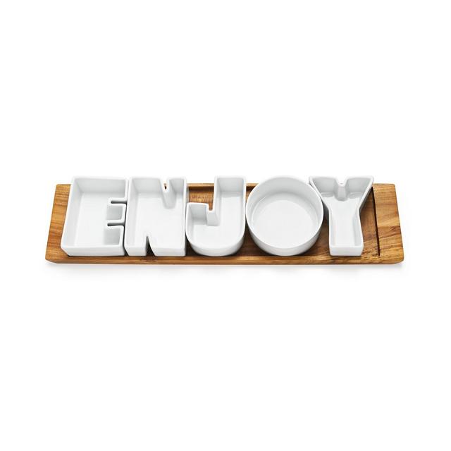 The Cellar Words Enjoy Serving Set, Created for Macy's