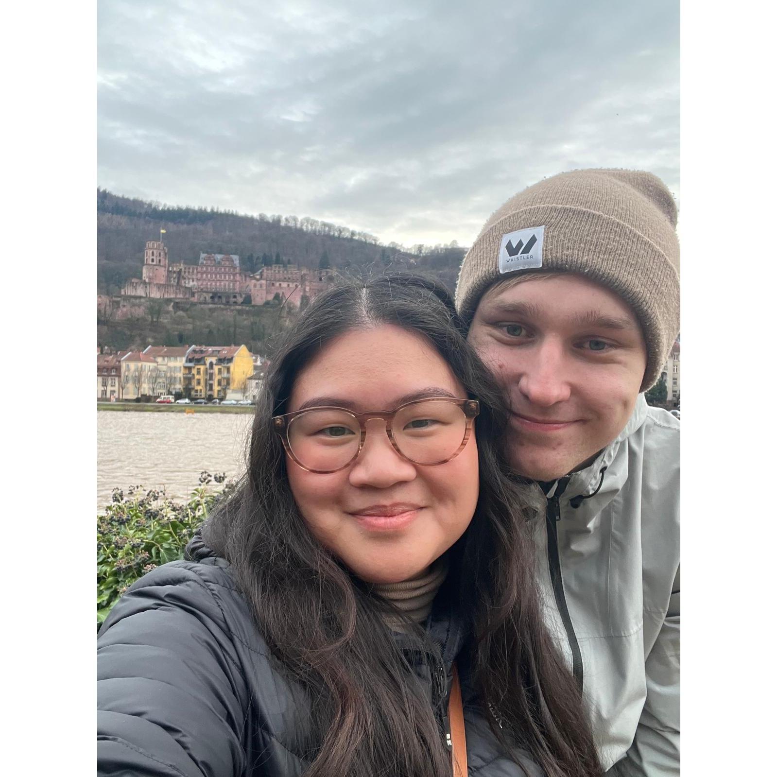 First picture together as an engaged couple. February 2024