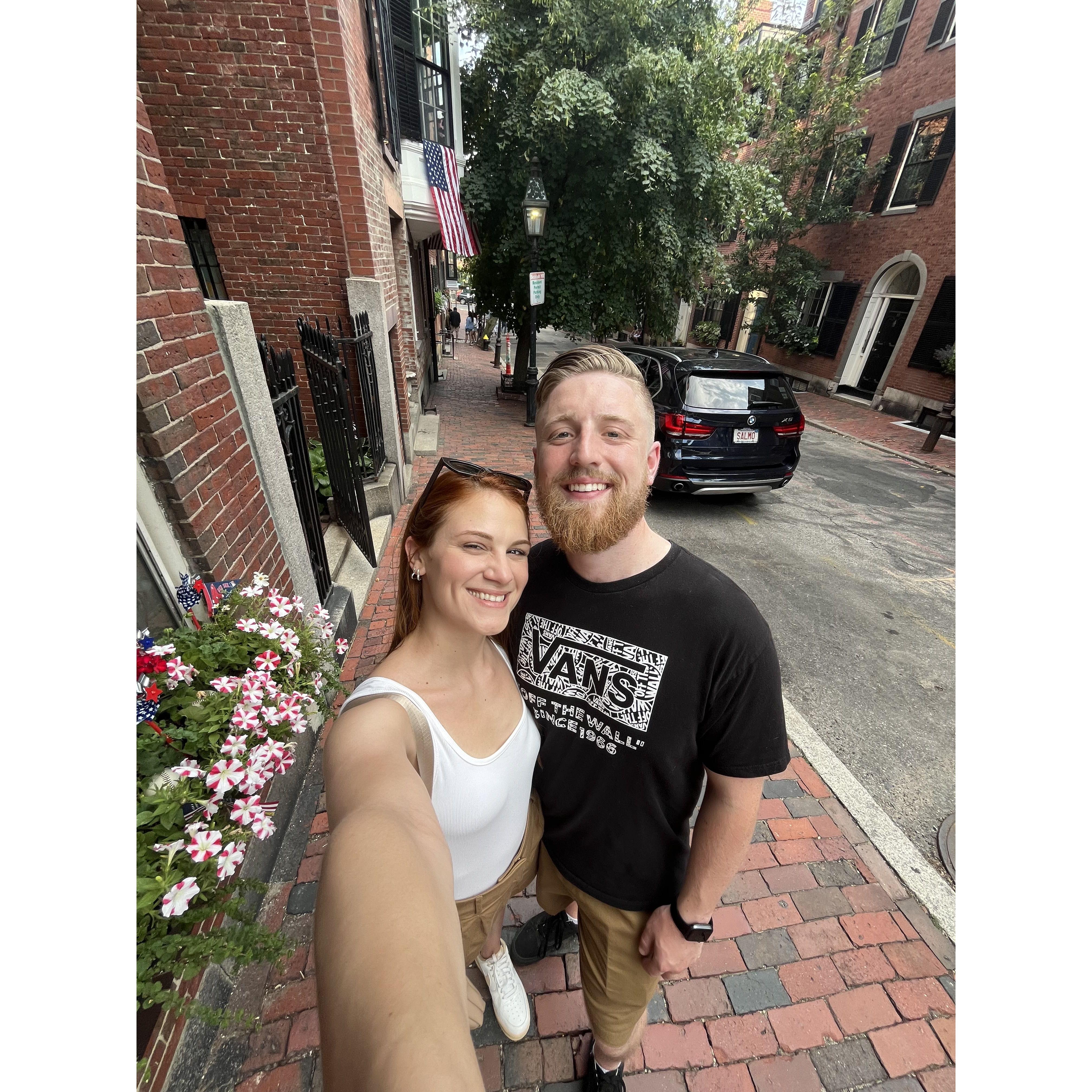 To celebrate our first anniversary we did a road trip and our first stop was Boston!