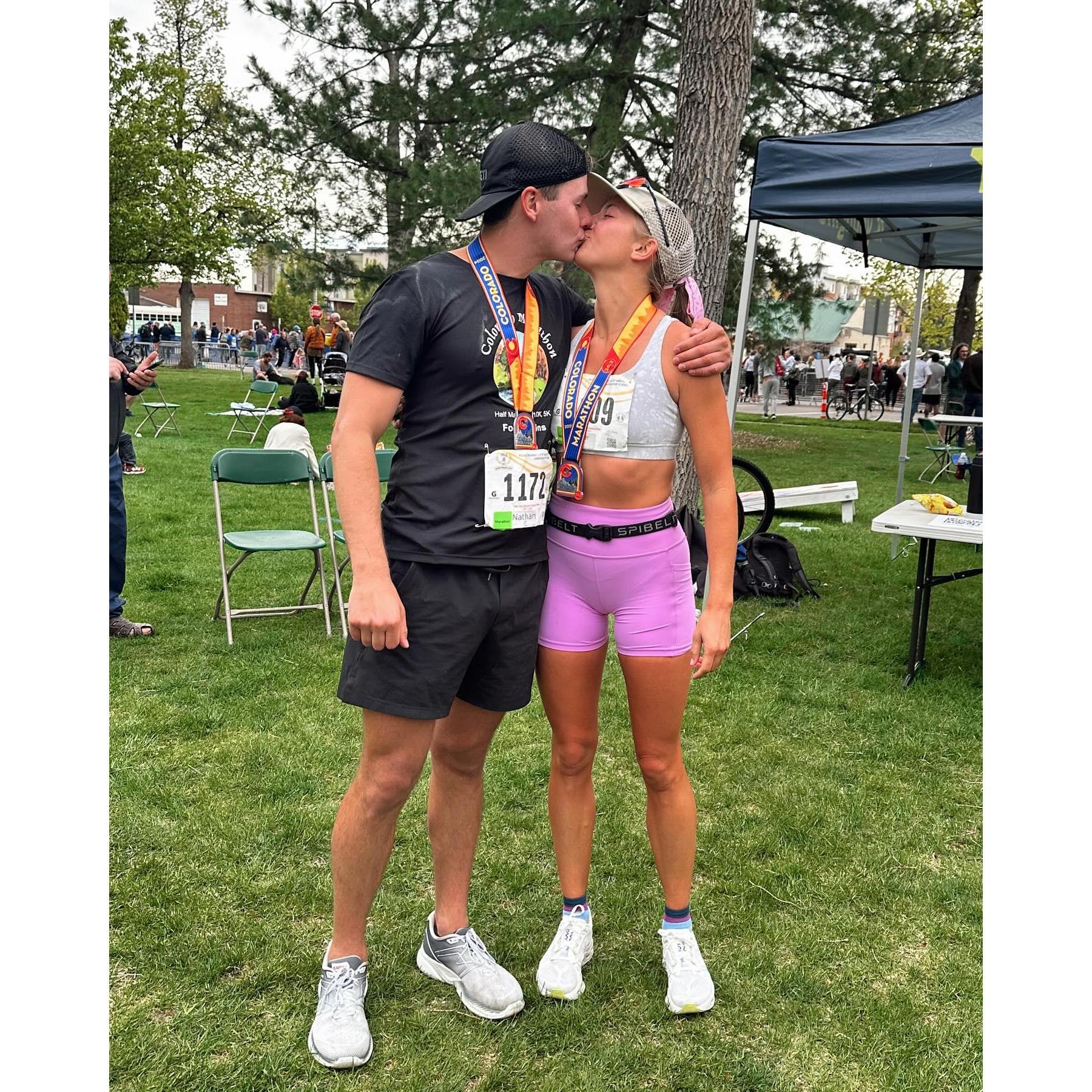 Finished our first marathon in Fort Collins, CO!