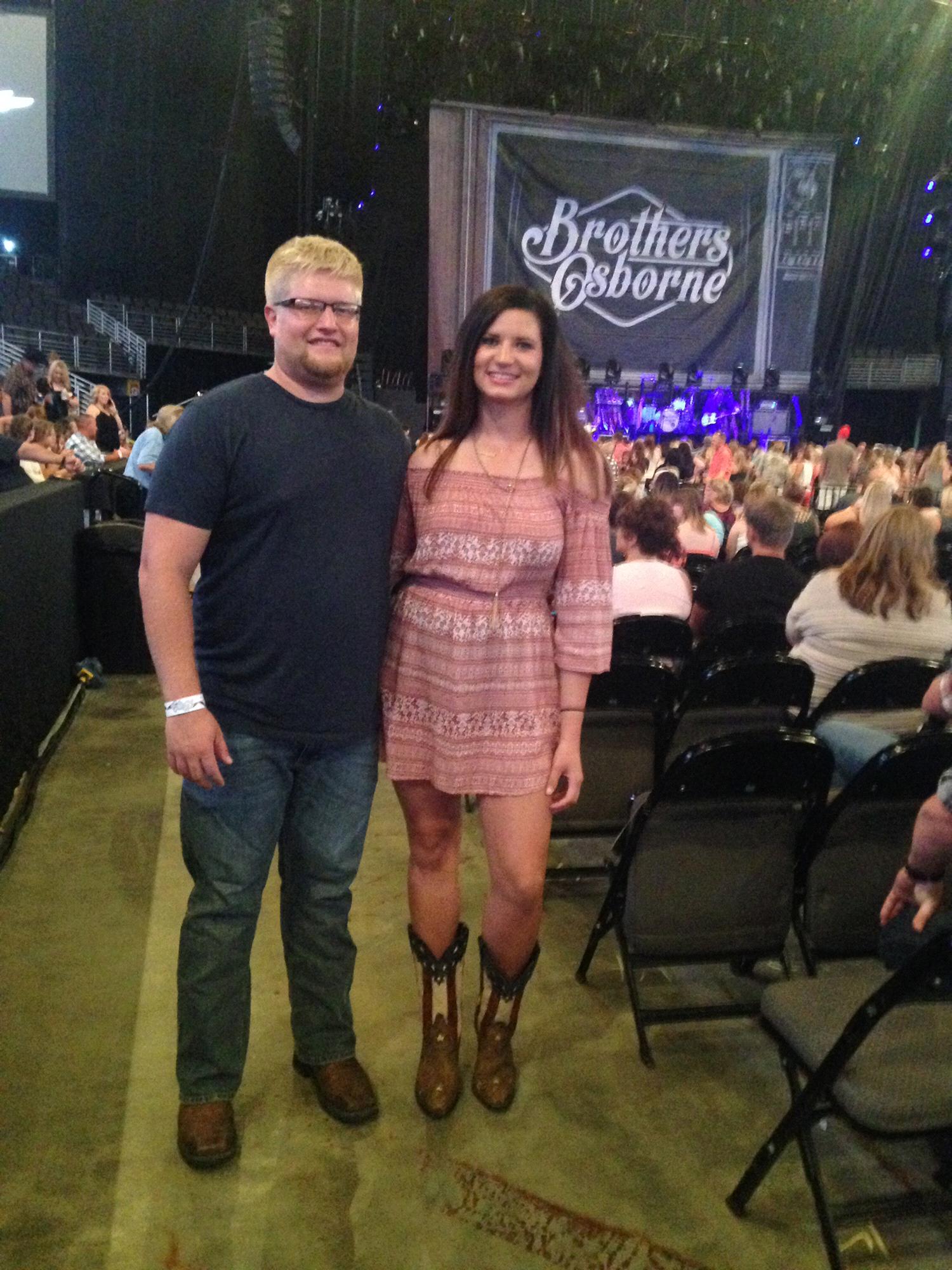 Brandon’s first Kip Moore concert, July 2016