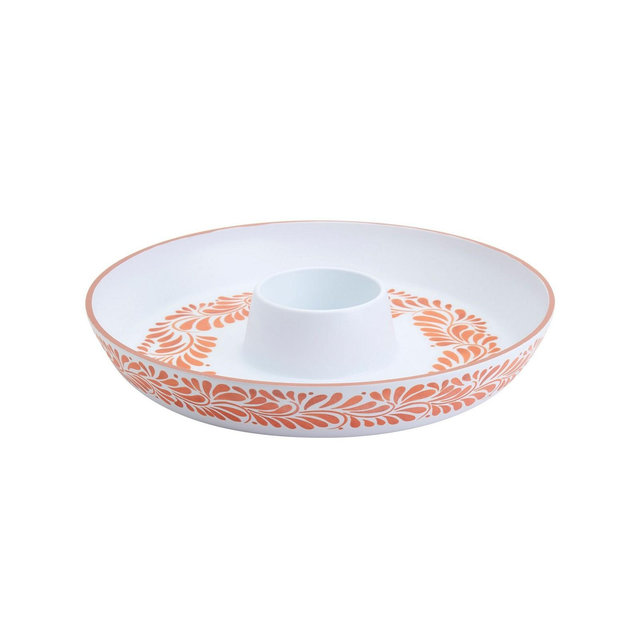 INFUSE Melamine Chip & Dip Platter, 16"