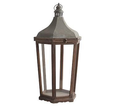 Park Hill Lantern, Wood - Large 32"