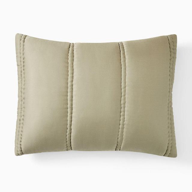 Tencel Plush King Sham, Elm
