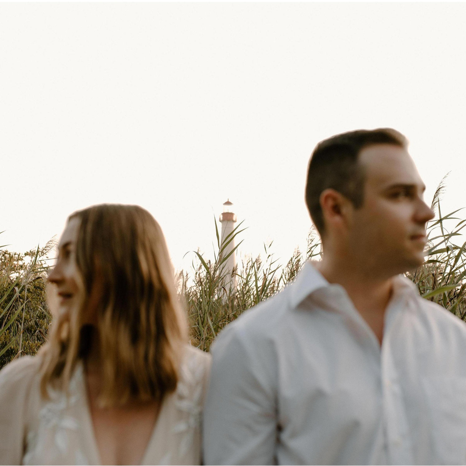 Back to our favorite spot (The Cape May Lighthouse) for our engagement shoot