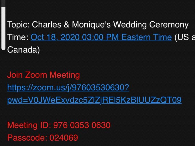 The Wedding Website of Monique Cheri Fleming and Charles Anthony Parker