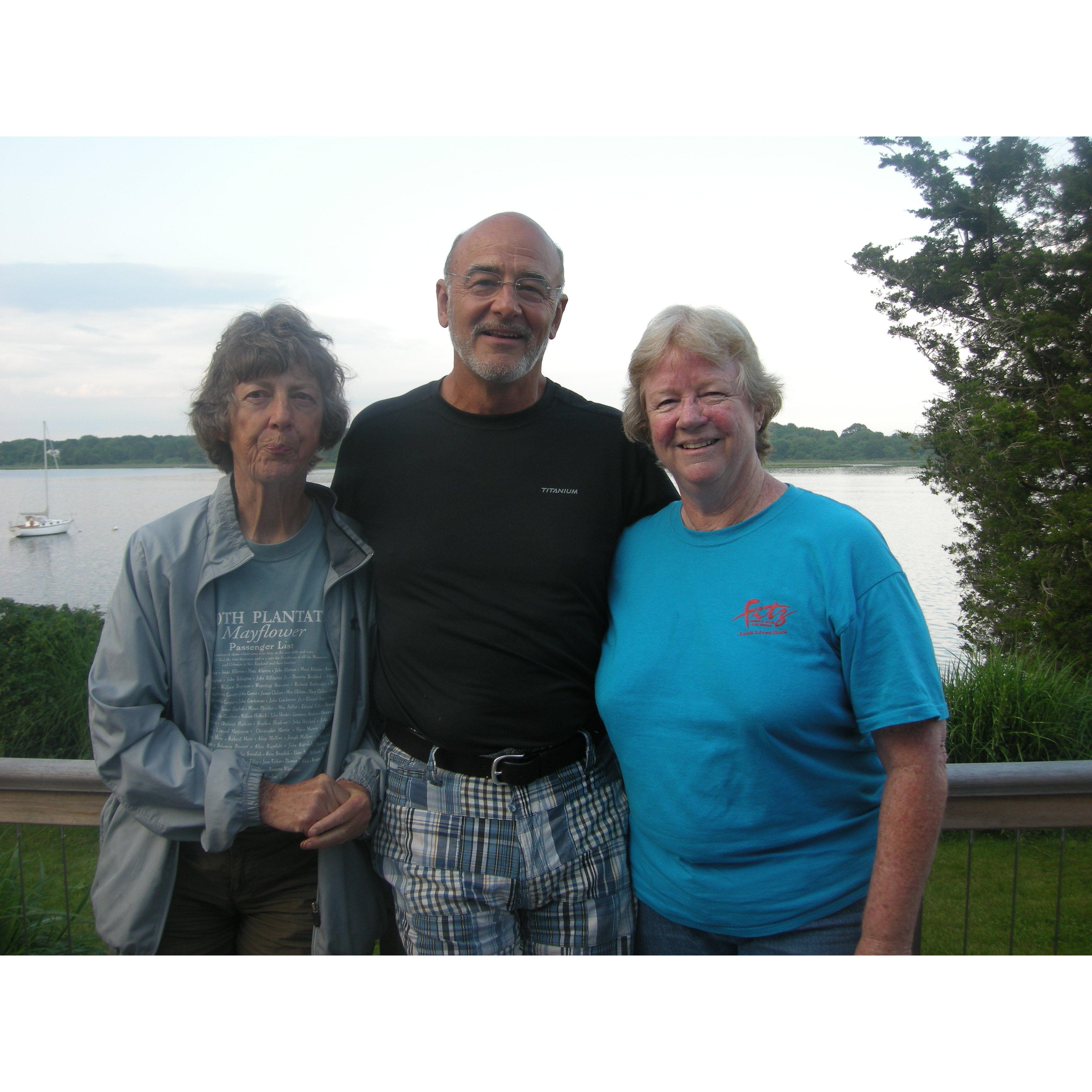 Siblings Lutie, Bill and Mary (Mystic, CT Reunion 2009)