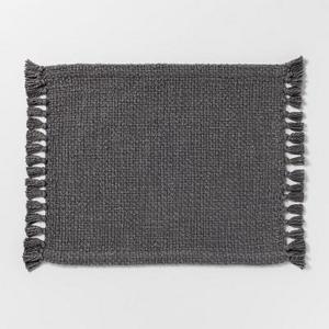19"x14" Basket Weave Placemat Gray - Threshold™