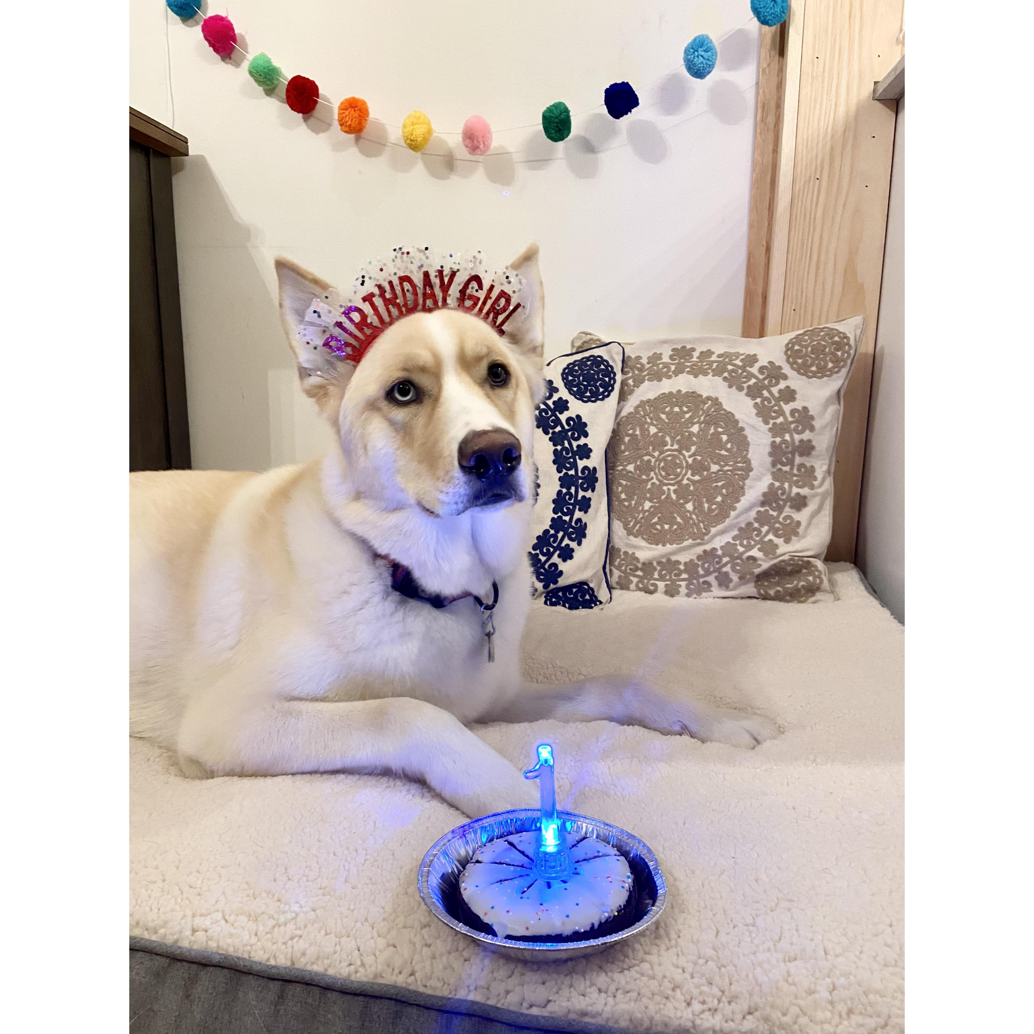 Lupe on her first birthday