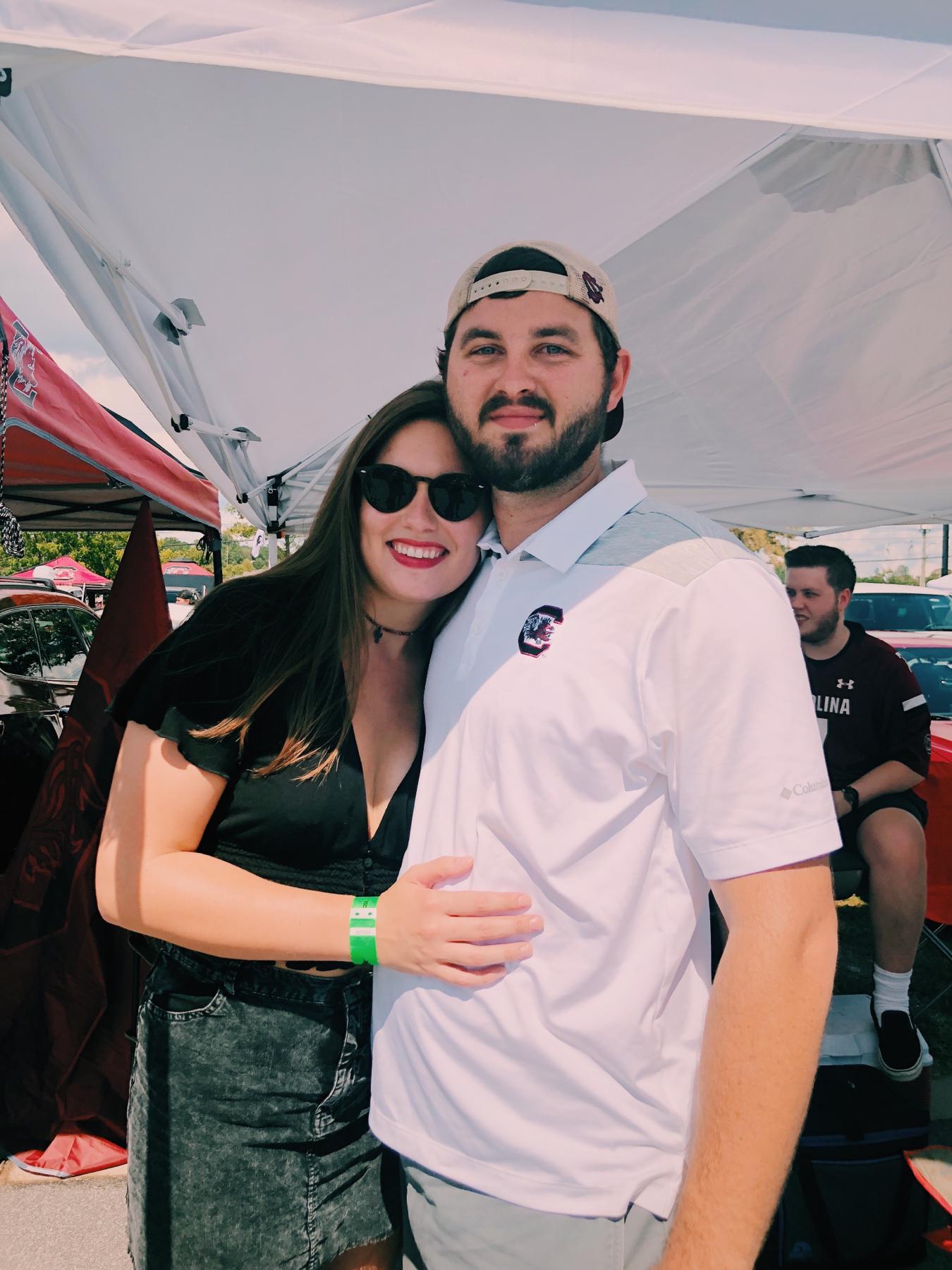 Our first game together in Columbia, SC.