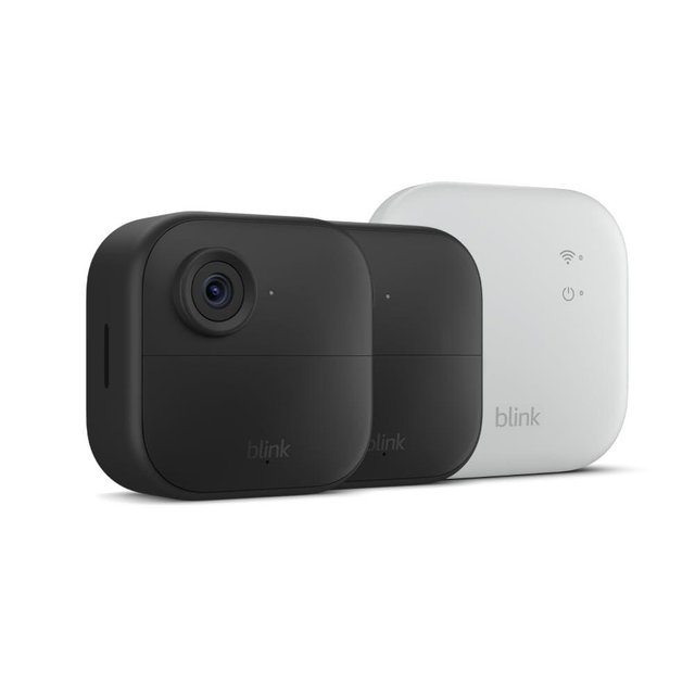 Blink Outdoor 4 XR (newest model) — Wireless security camera with extended range, go up to 400 feet from your home. Sync Module XR included — 2 camera system
