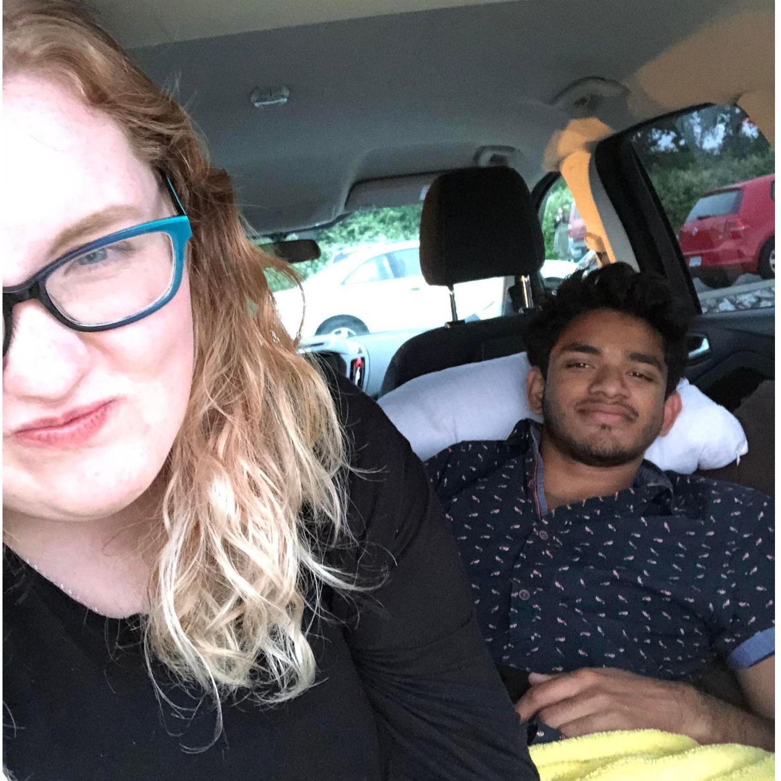 Then finally we went on our first date
Movies, Pizza, Sunsets and blankets in the back of a car... the perfect first date