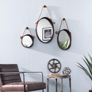 Melissa 3-Piece Round Hanging Mirror Set