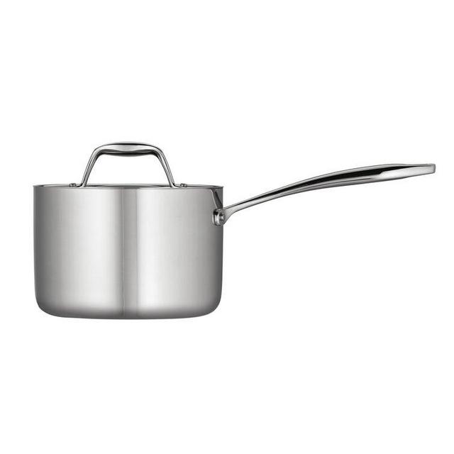 Tramontina Gourmet Tri-Ply Clad Stainless Steel Induction-Ready Covered Sauce Pan