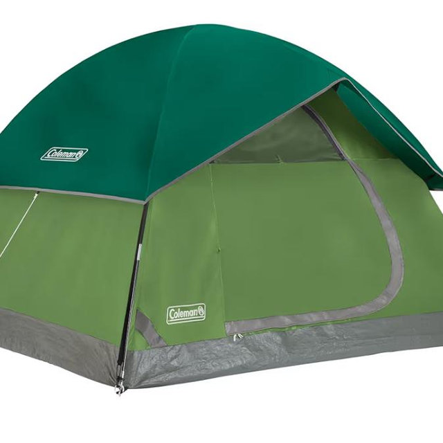 Coleman Sundome Camping Tent with Rainfly, 4 Person Tent