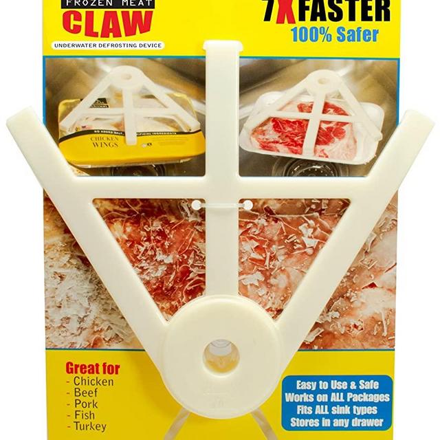 THAW CLAW - Helps thaw frozen meat 7X Faster & 100% Safer - Thaws in minutes instead of hours - Your favorite new kitchen gadget!