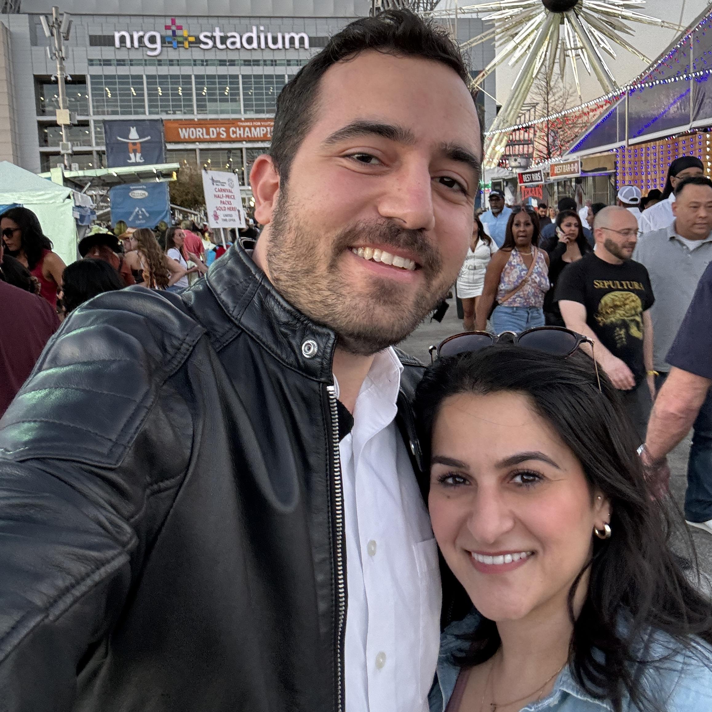 This WAS his first Rodeo! (and our first real date, and our first picture together)