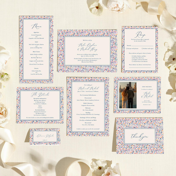 Ariella Landscape | Black | Zola Wedding Invitations