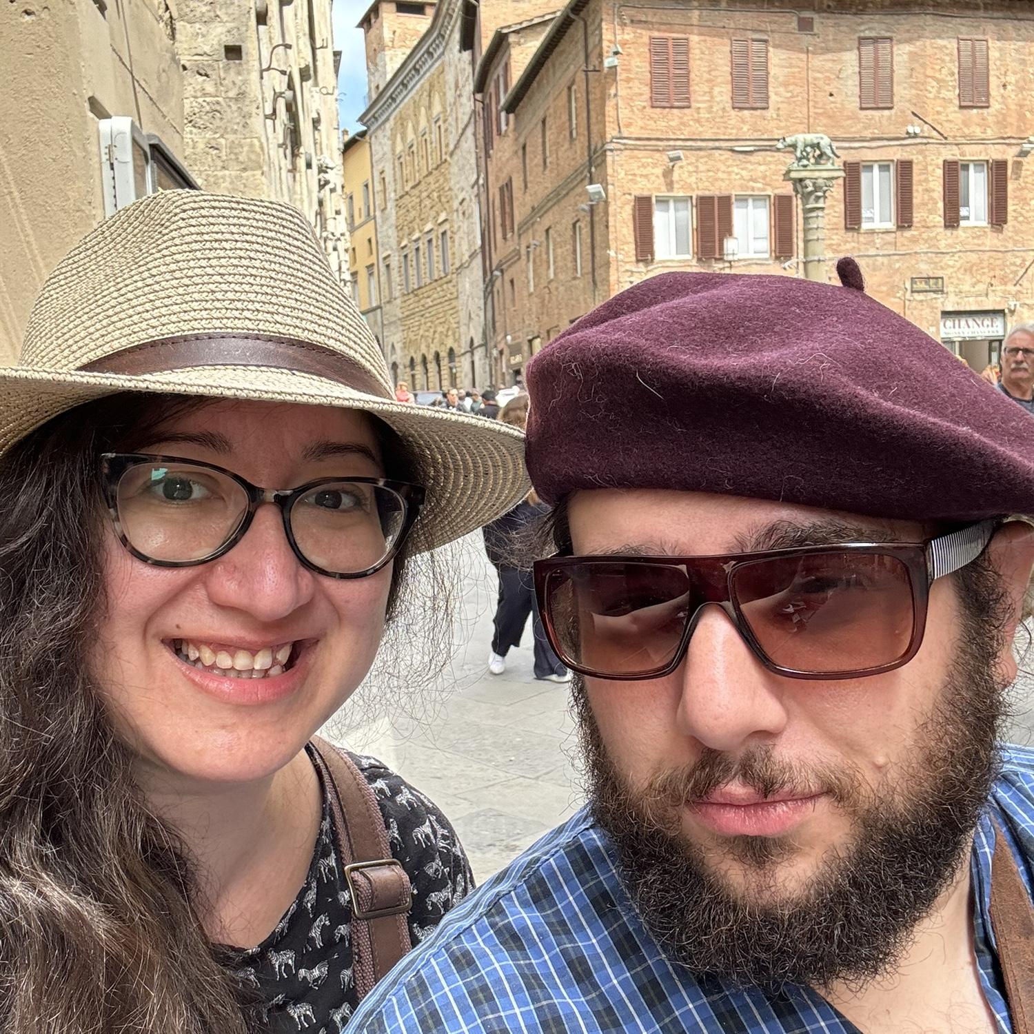 Bought some hats in Siena, Italy!