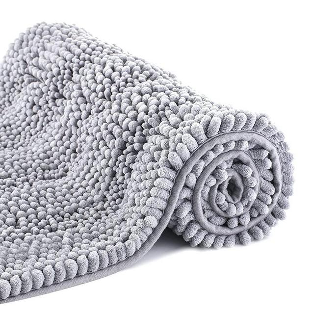 TENGTENGLINK Bath Mats for Bathroom,Thick Soft Chenille Floor Mats ,Non Slip Shower Mats Ultra Water Absorbent Doormat