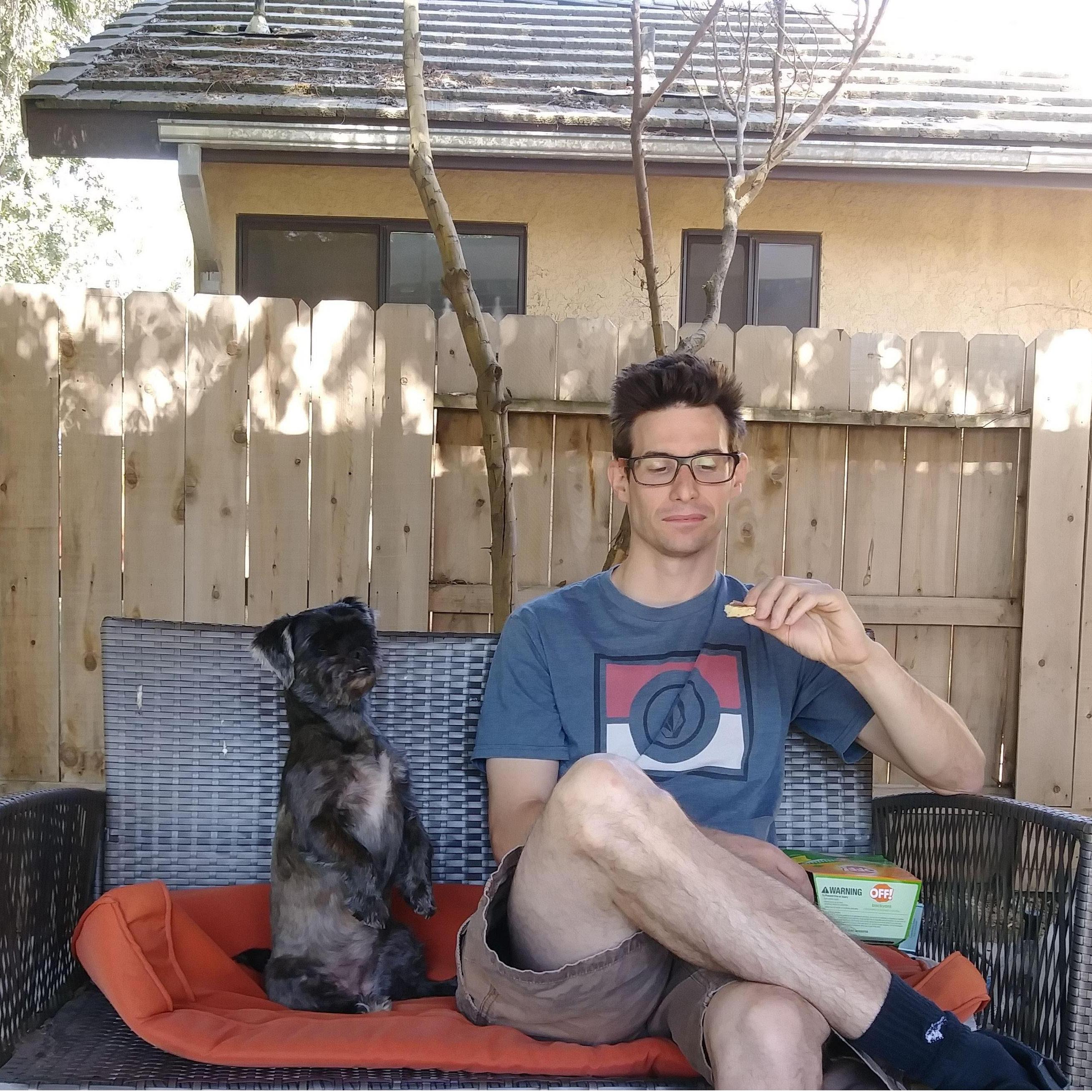 Arron and Maggie, relaxing all cool!