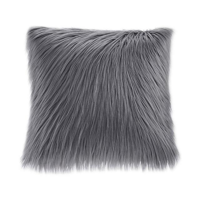 Madison Park Edina 20" Square Faux-Fur Decorative Pillow