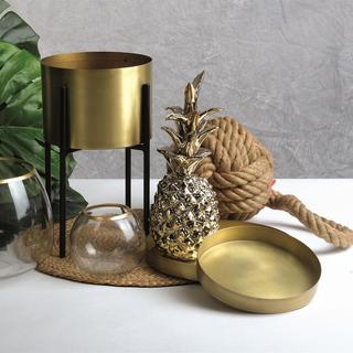 Plated Brass Planter