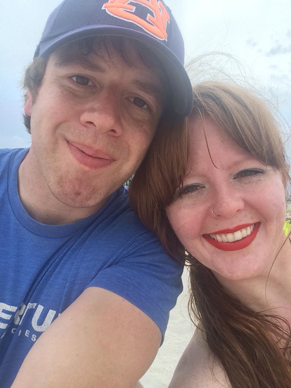 Brandon and I at Gulf Shores, AL August 2019