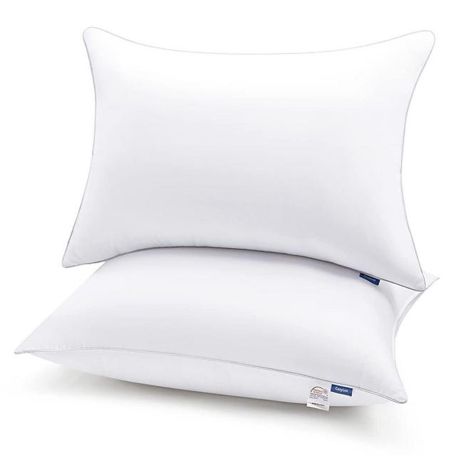 CozyLux Pillows King Size Set of 2, Hotel Quality Bed Pillows for Sleeping 2 Pack, Cooling Pillows for Side Back and Stomach Sleepers, Down Alternative Luxury Soft Supportive Fluffy Pillows (19x34)