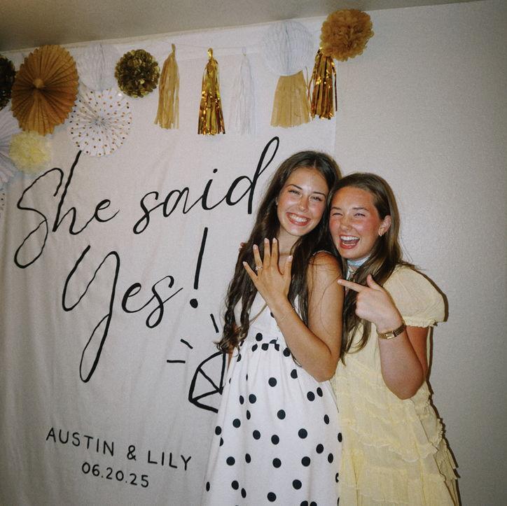 close friends getting engaged feeling like it was so far away!