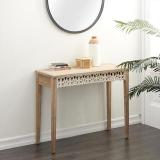 Farmhouse Acanthus Console Table