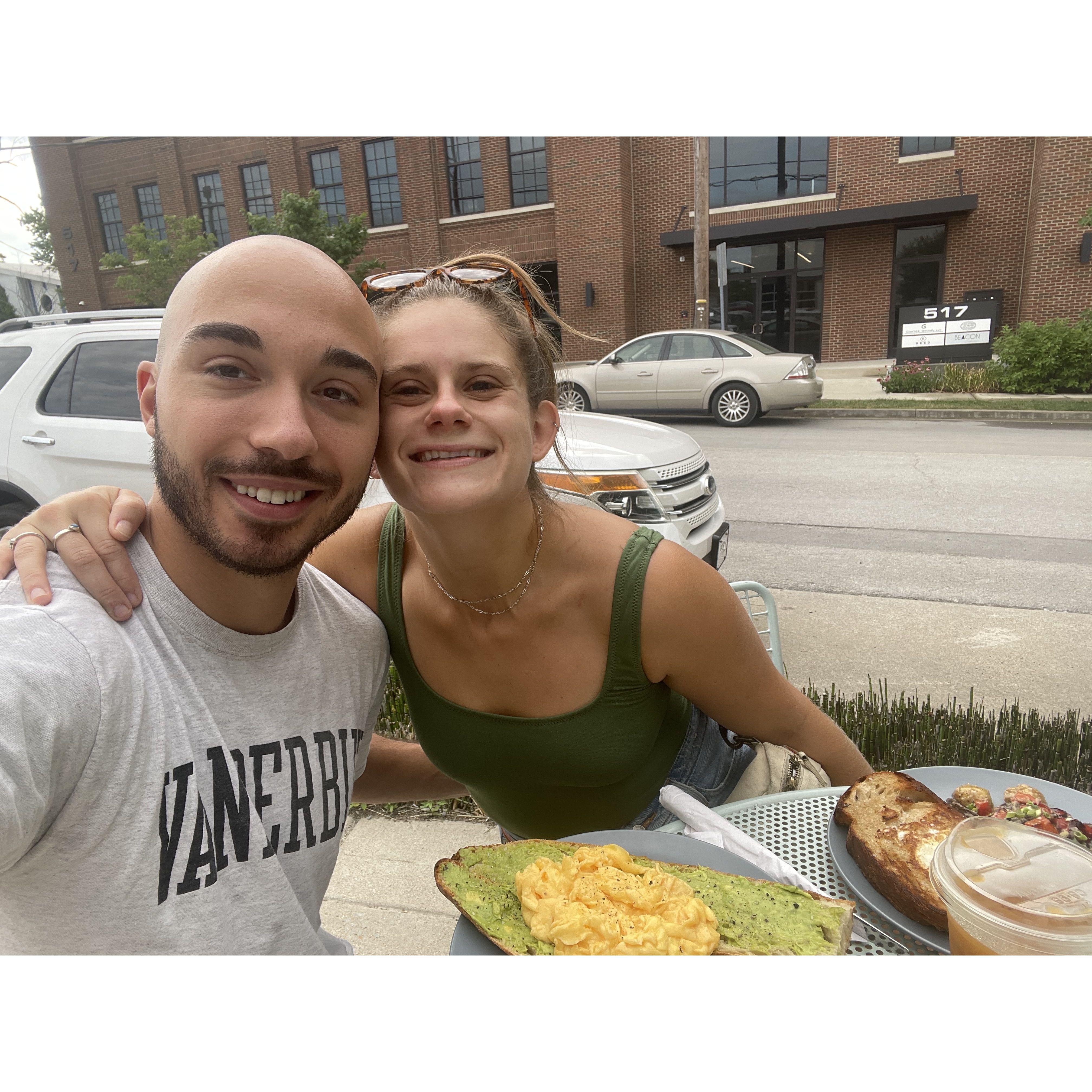 Early days Katie & Jan where our love for each other and Dozen Bakery in Wedgewood Houston grew!