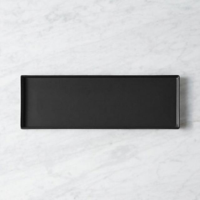 BENTO MATTE BLACK RECTANGULAR PLATTER