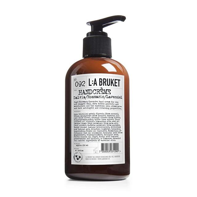 No. 092 Sage/Rosemary/Lavender Hand Cream Pump 250 ml by L:A Bruket