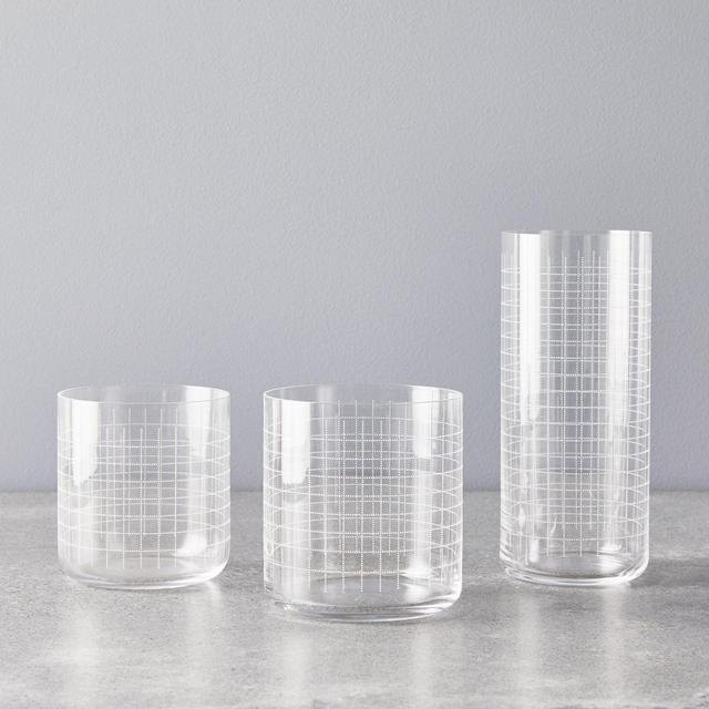 Grid Glasses (Set of 4)