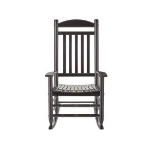 Black Wood Outdoor Rocking Chair