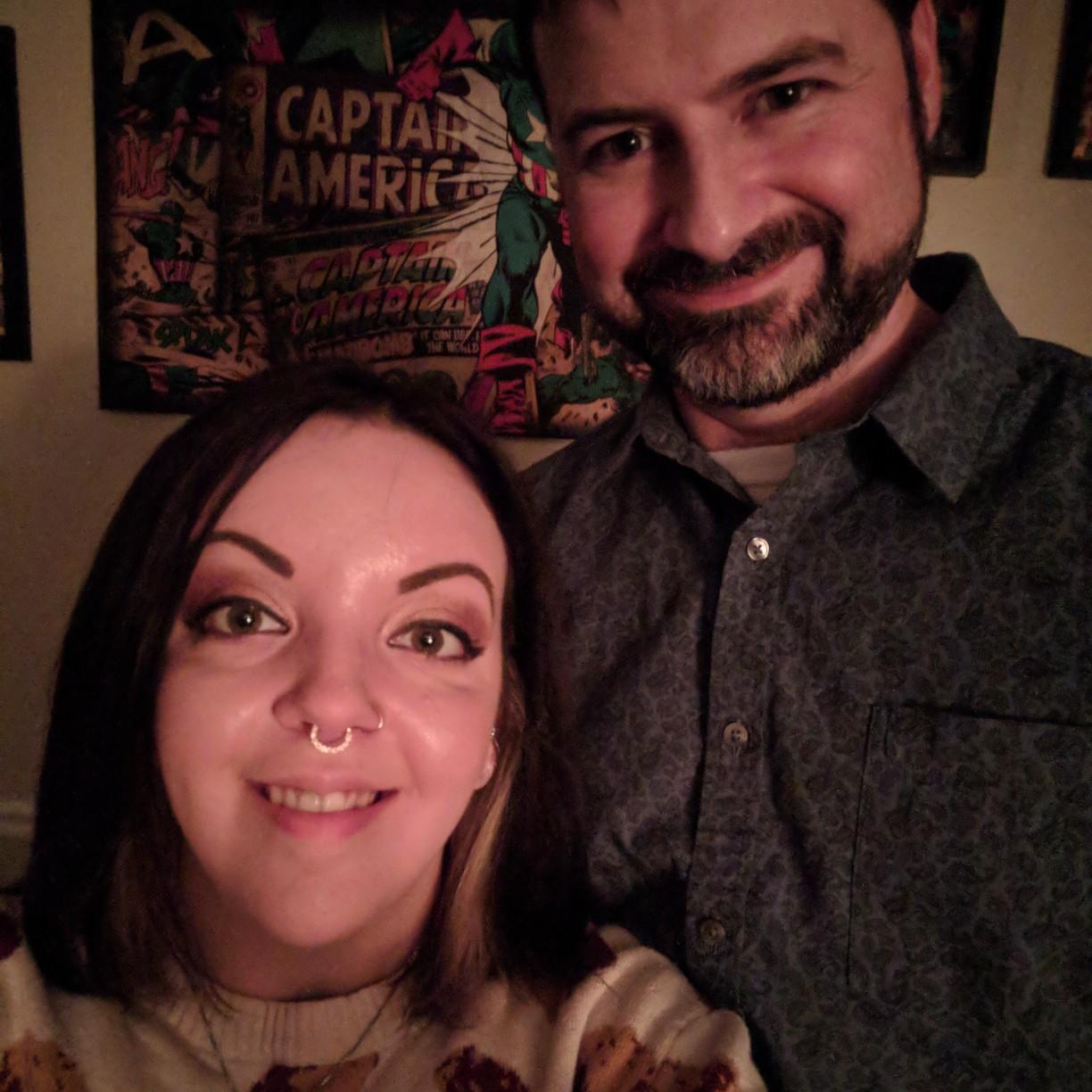 you can't see it but I'm rocking my chicken wings sweater for Thanksgiving