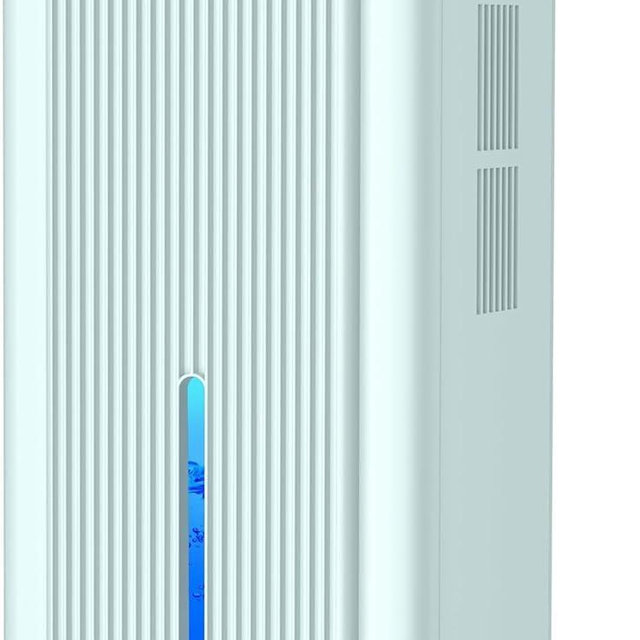Dehumidifier, 95OZ Dehumidifier for Home 1000 Sq.Ft - Quiet with Auto Shut Off & Relaxing 7 Color Ambient Light,Ideal for Livingroom, Bedroom, Basement(Pale Turquoise)